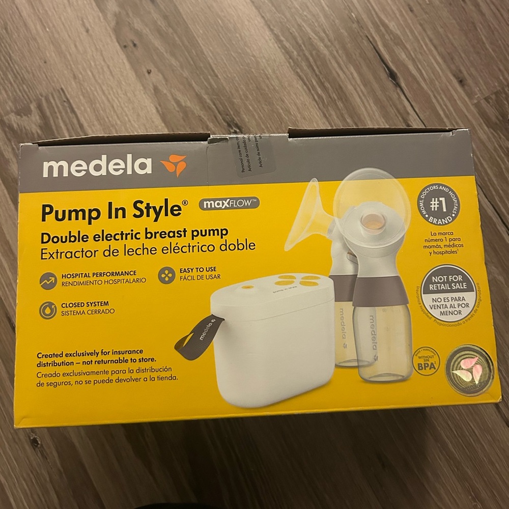 Medela MaxFlow Double Electric Breast Pump - Yellow and White